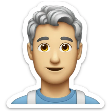 Sam Finian gray emoji sticker
