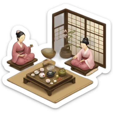 Tea ceremony sticker