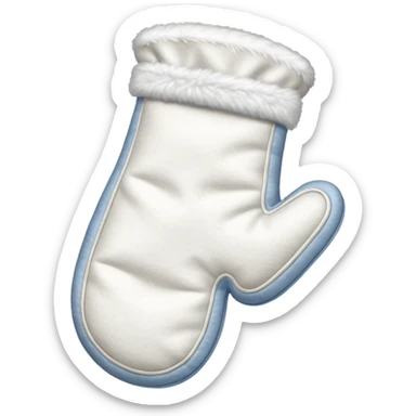 A white baking mitten sticker