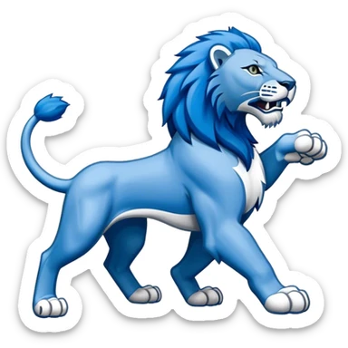 The Detroit lions logo sticker