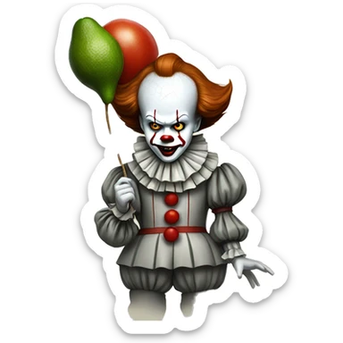 Pennywise with avocado sticker
