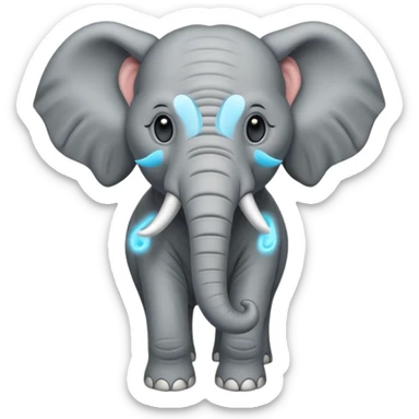 elephant aur giffre hybride sticker