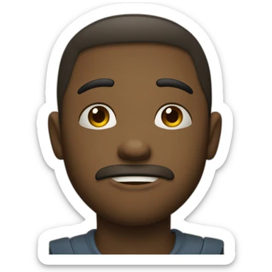 Un emoji à la fois frustré et triste en même temps sticker