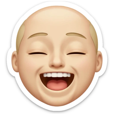 Dying laughing  sticker