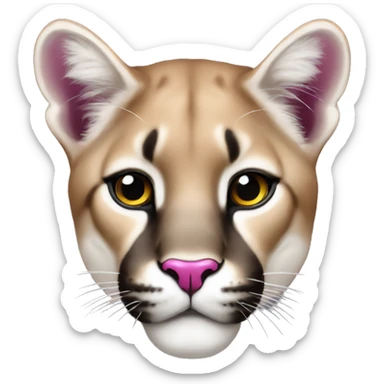 magenta nose puma sticker