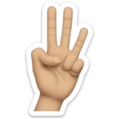 hands Sign of rock-n-roll sticker