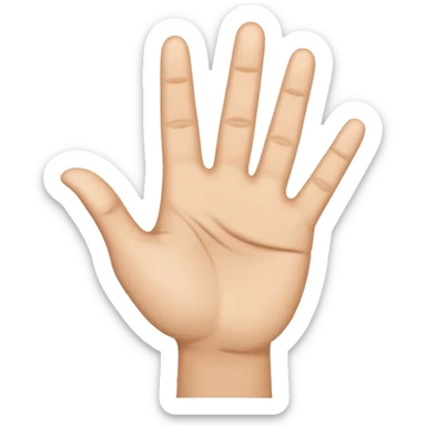 Yvl hand sign sticker