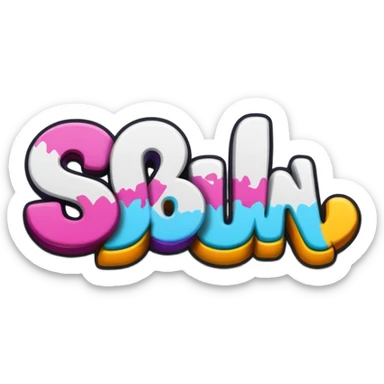 graffiti of the words sit down  sticker