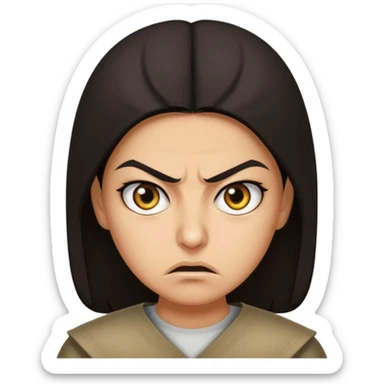 
angry Iranian face sticker