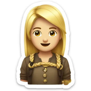 A bow on hey sticker