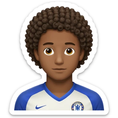 Chelsea player Esteban, with short curly hair and dark skin. sticker