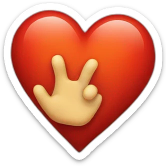 mains coeur iphone sticker