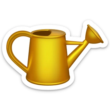 Watering can gold sticker