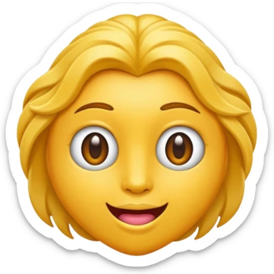 emoji de boca na cor roxa sticker