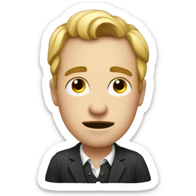 A lot of money and a German who cries sticker