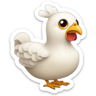 Triste poulet sticker
