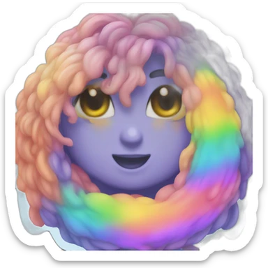Caca lgbr arc-en-ciel sticker