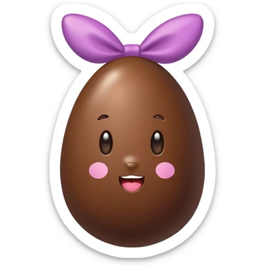 Uovo di pasqua kawaii sticker