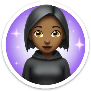 Girl psychic sticker