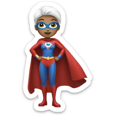 white skin superwoman sticker