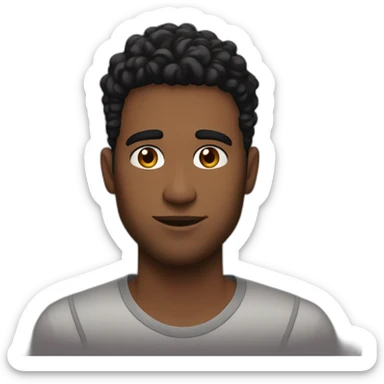 My boyfriend braun haïr sticker