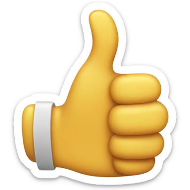 thumbs up and five star sticker