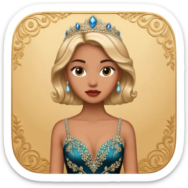 woman gala night actor sticker