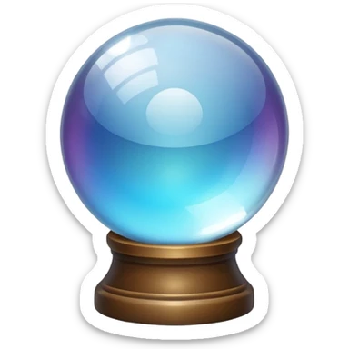 Crystal ball sticker