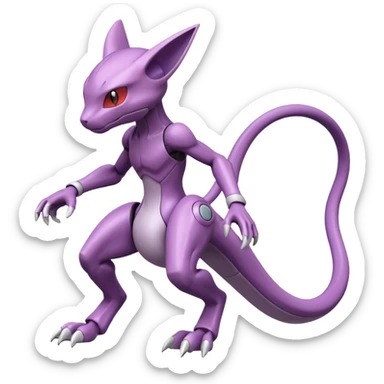 Heliolisk-Mewtwo-Cyclizar-Genesect-Pokémon, full body sticker