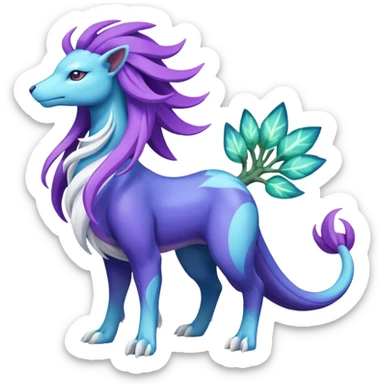 Suicune-Aurorus-Meganium-fusion (full body) sticker