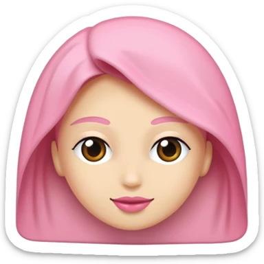 🥳🎀 pembe bir tokasını takan bey kızın elinde bir hediye var sticker