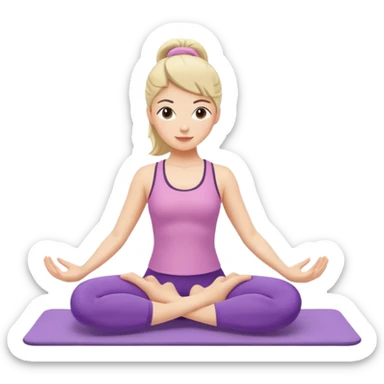 pilates girly doing pilates sticker
