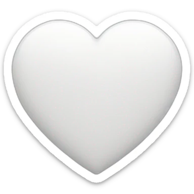 iphone white heart sticker