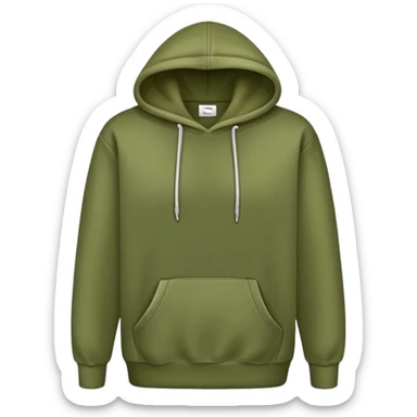 olive green hoodie sticker