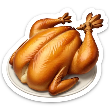 Rotisserie chicken sticker