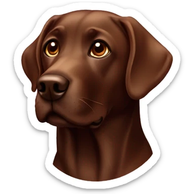 Labrador chocolate  sticker