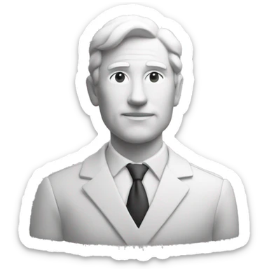 as a man thinketh logo monochrome sticker