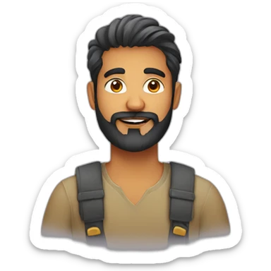Indian UX Designer with beard sticker