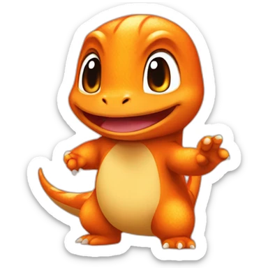 charmander saying no sticker