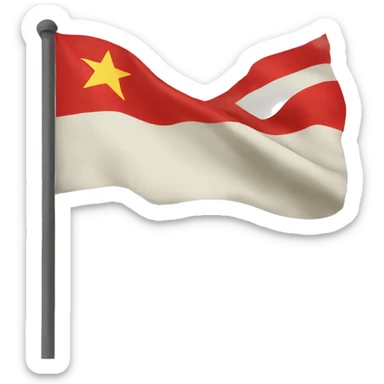 communist flag sticker