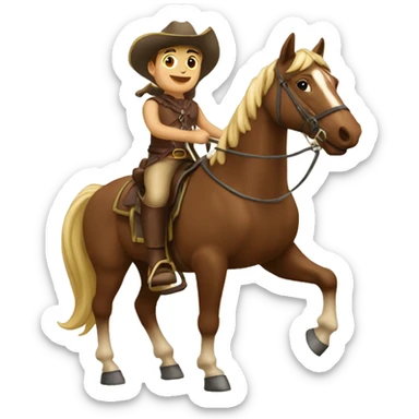 Ronnaldo sur un cheval sticker