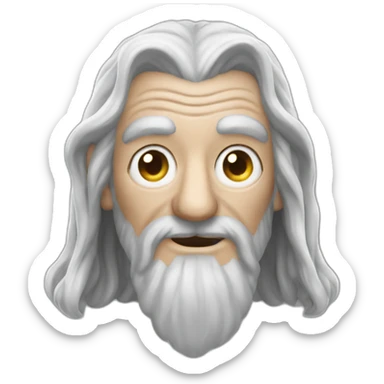 gandalf with winking eye sticker
