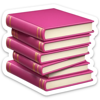 libros rosas sticker