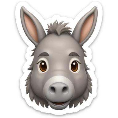 Ass emoji donkey  sticker