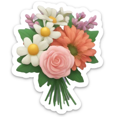floral bouquet sticker