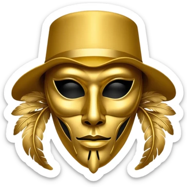 DJ Claptone mask sticker