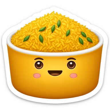 yellow rise food sticker