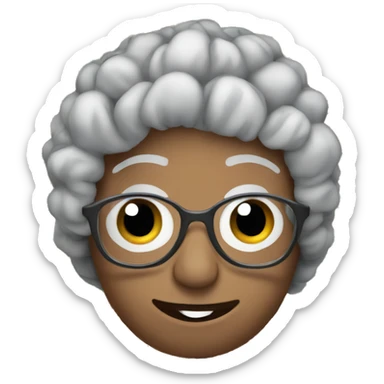 A crochet granny square sticker