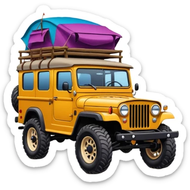 Off-road gypsy drawing sticker