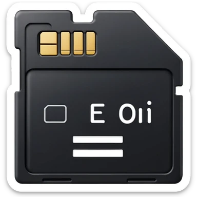 memory SD card sticker